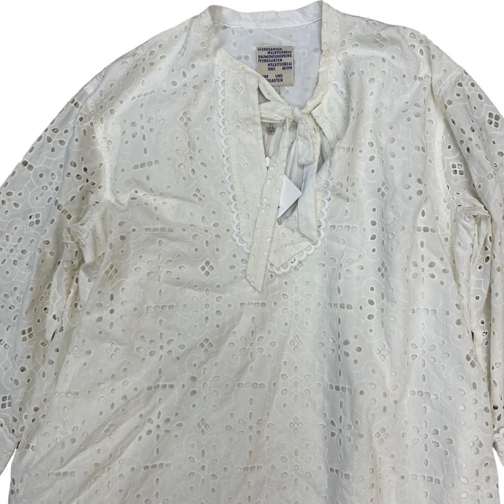 NWT BAUM UND PFERDGARTEN Abi Sangallo Mini Dress in White Size 8 US - 40FR - Picture 5 of 9